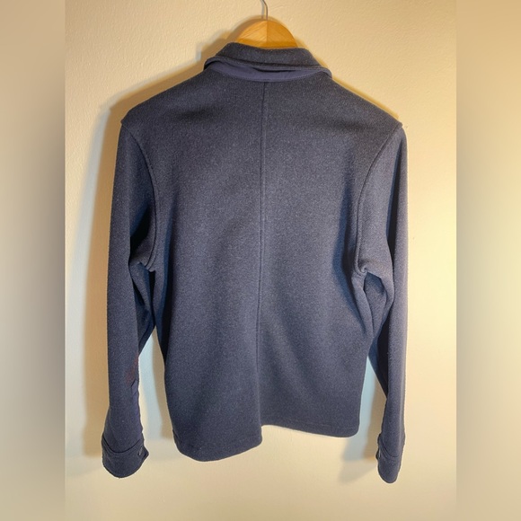 Patagonia Better Sweater Shirt Jacket Small Navy Blue Outdoors Stained - Picture 3 of 12